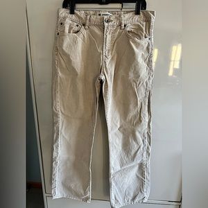 Gap straight leg Tan Corduroy pants
